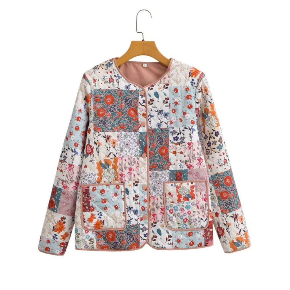 ZARA Winter Printed Quilted Cotton Jacket